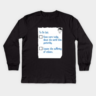 To Do List Kids Long Sleeve T-Shirt